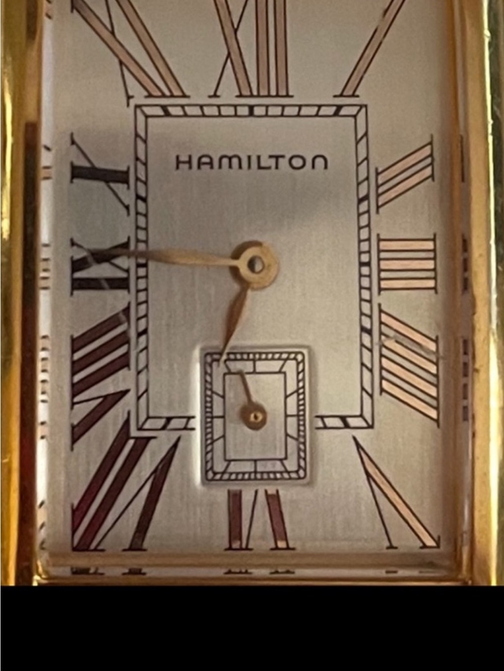 Hamilton Gold and Silver Classic Roman Numeral Wall Clock
